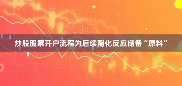 炒股股票开户流程为后续酯化反应储备“原料”