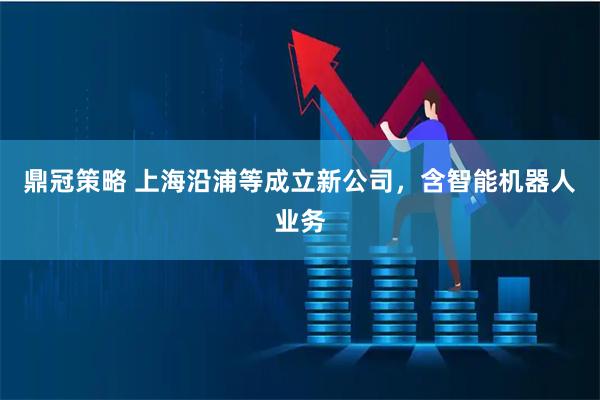 鼎冠策略 上海沿浦等成立新公司，含智能机器人业务